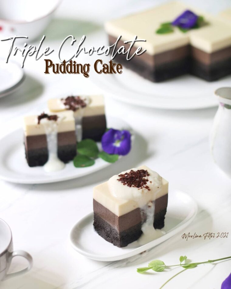 Resep Triple Chocolate Pudding Cake Dari murlinafitri