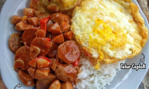 Tumis Bakso Sosis Pedas Manis