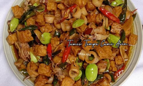 Tumis Tempe Cumi Asin