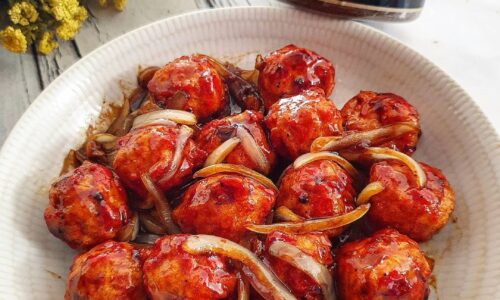 Bakso Goreng Saus Lada Hitam