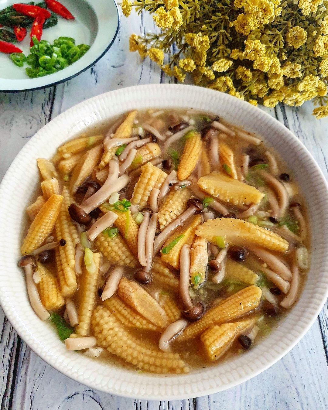 Resep Cah Putren Jamur Shimeji dari yscooking