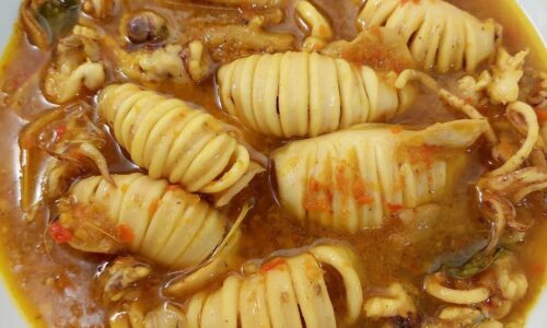 Cumi Masak Kuning Pedas