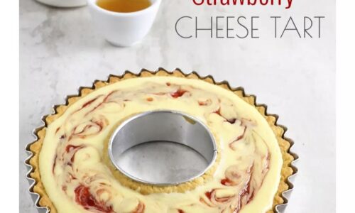 Giant Strawberry Cheese Tart