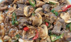 Resep Oseng Jamur Daging Lada Hitam Dari dita_dwistyani