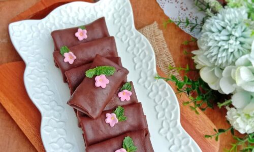 Panecake Gulung Isi Vla Coklat