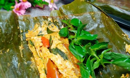 Pepes Tahu Ayam Suwir