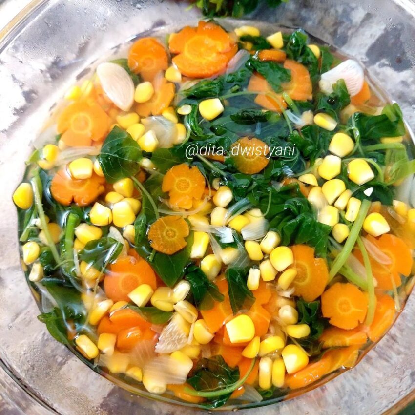 Resep Sayur Bening Bayam Dari @dita_dwistyani