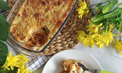 Spaghetti Brulee / Baked Pasta