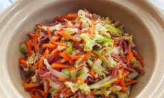 Resep Stirfry Napa Cabbage With Smoked Beef Dari yscooking
