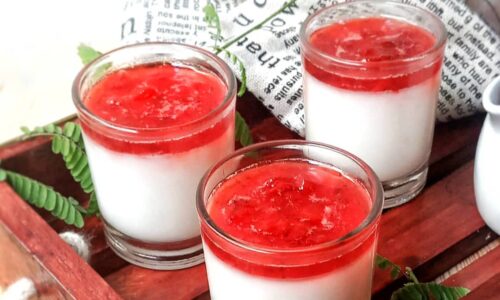 Strawberry Silky Pudding