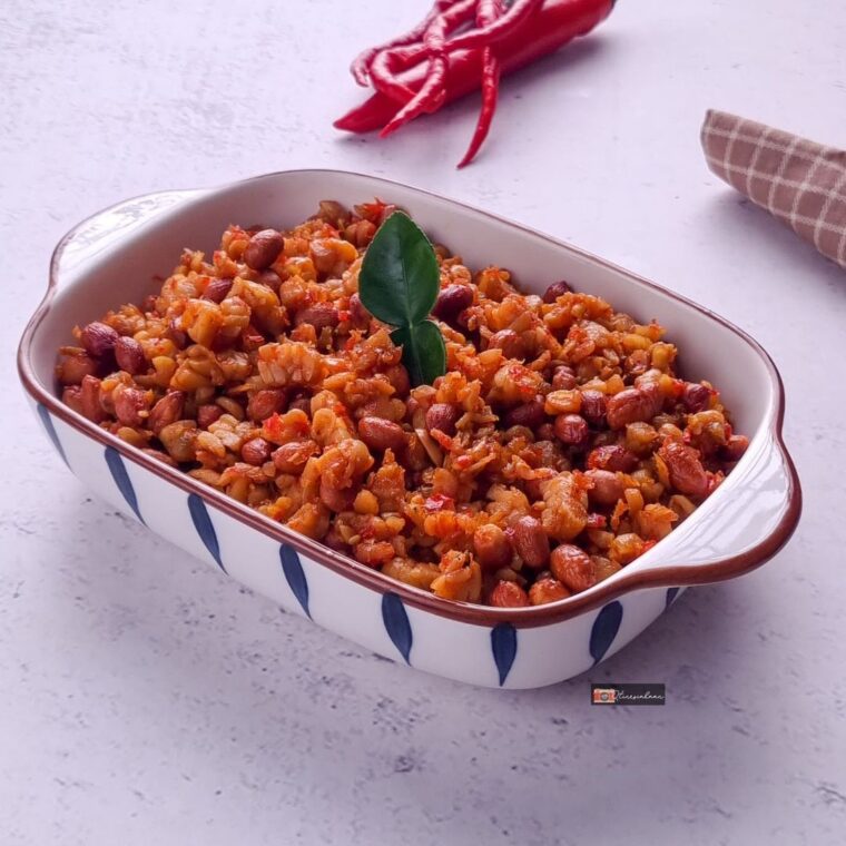 Resep Tempe Kacang Teri Balado Dari qiutin.kitchen