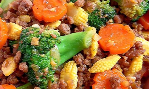 Tumis Daging Warna Warni