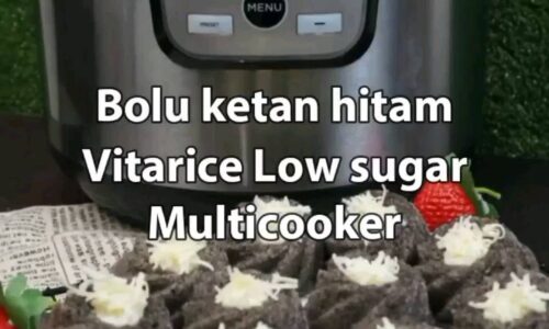 Bolu Ketan Hitam Ala Vitarice Low Sugar Multicooker