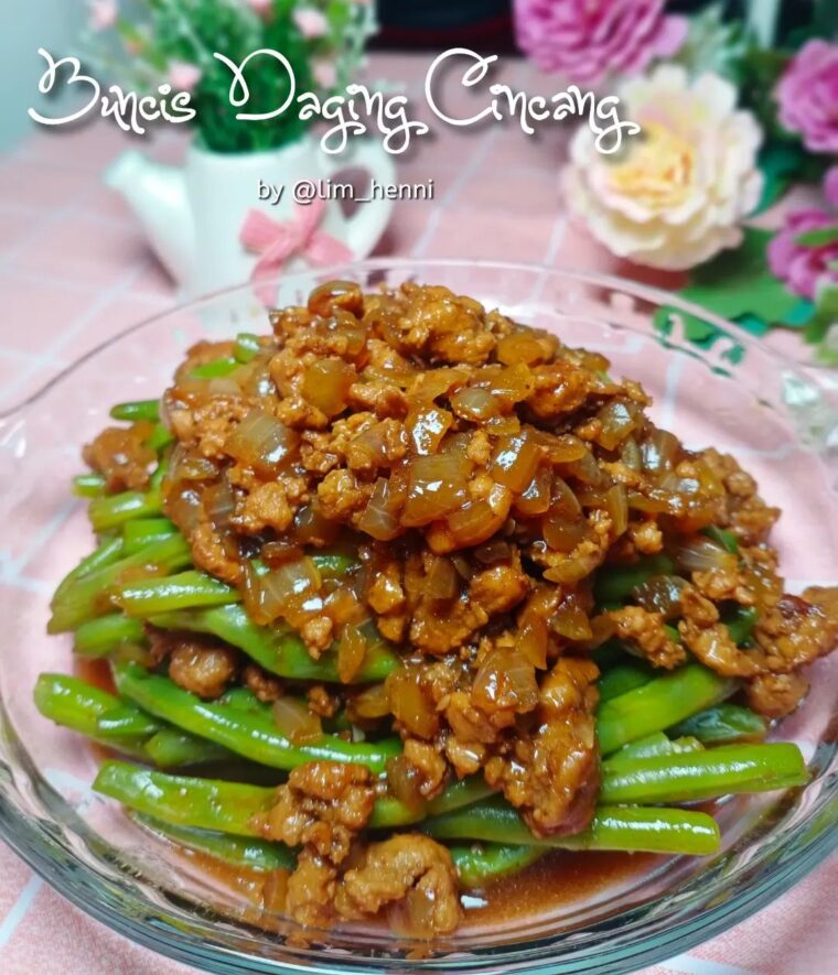 Resep Buncis Daging Cincang Dari lim_henni