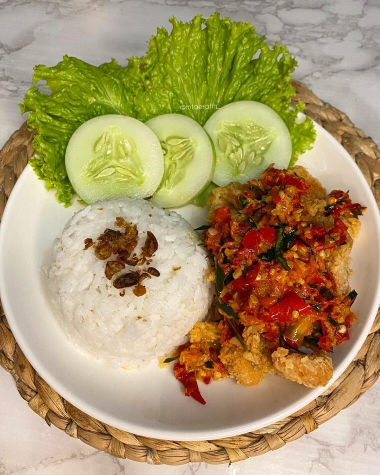 Resep Chicken Popcron Sambal Daun Jeruk Dari intanratih_