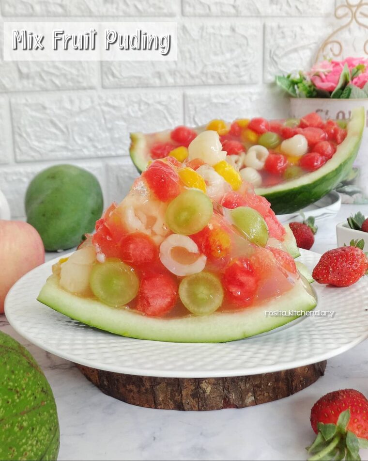 Resep Mix Fruit Puding Dari rosita_kitchendiary