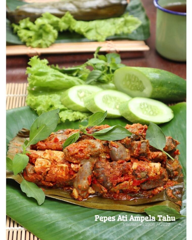 Resep Pepes Ati Ampela Tahu Dari trisulistijani.2908