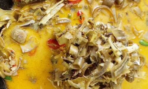 Sayur Santan Jantung Pisang - Masakan dari Jantung Pisang