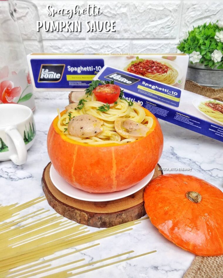 Resep Spaghetti Pumpkin Sauce Dari rosita_kitchendiary