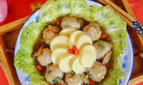 8 Chicken Tofu Steamed - Masakan dari Tepung Sagu