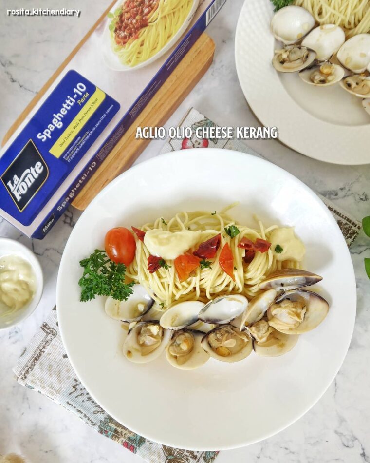 Resep Aglio Olio Cheese Kerang Dari rosita_kitchendiary