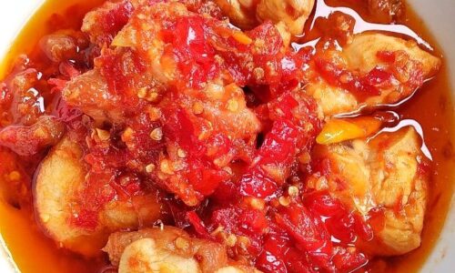 Ayam Cabe Merah - Masakan dari Terasi
