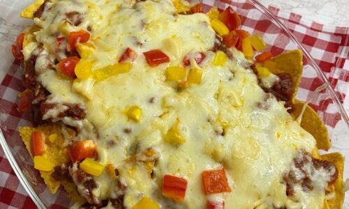 Beef Nachos Mozarella