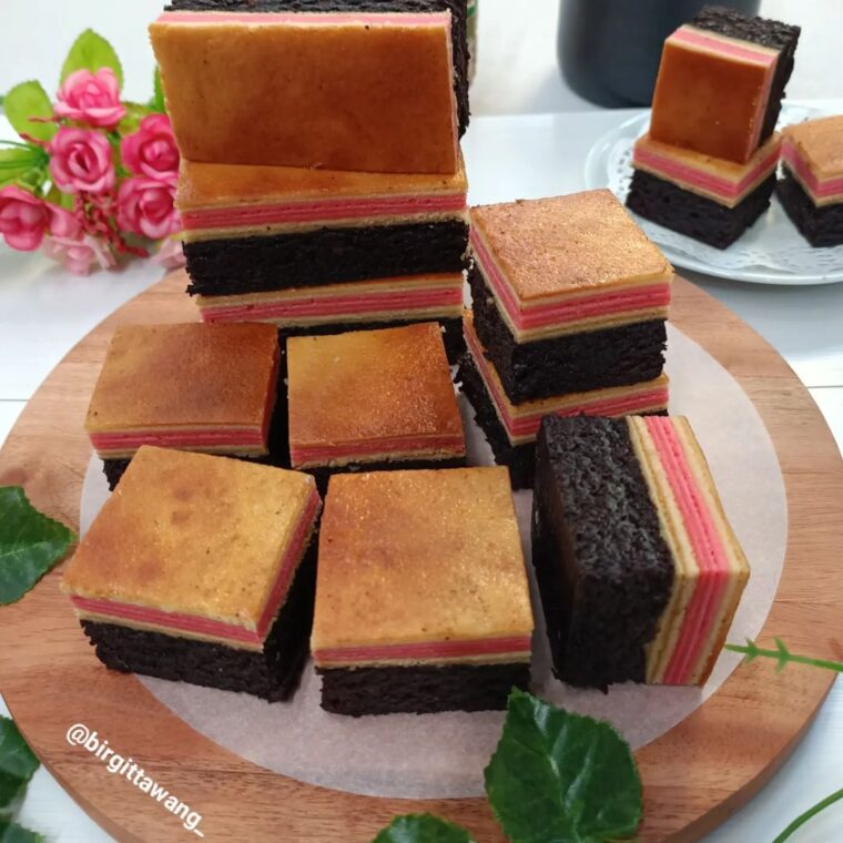 Resep Brownies Lapis Lapyu (Brownies Lapis Melayu Bangka) Dari birgittawang_