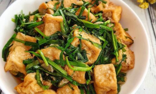 Cah Tahu Kucai - Masakan dari Tahu Kuning