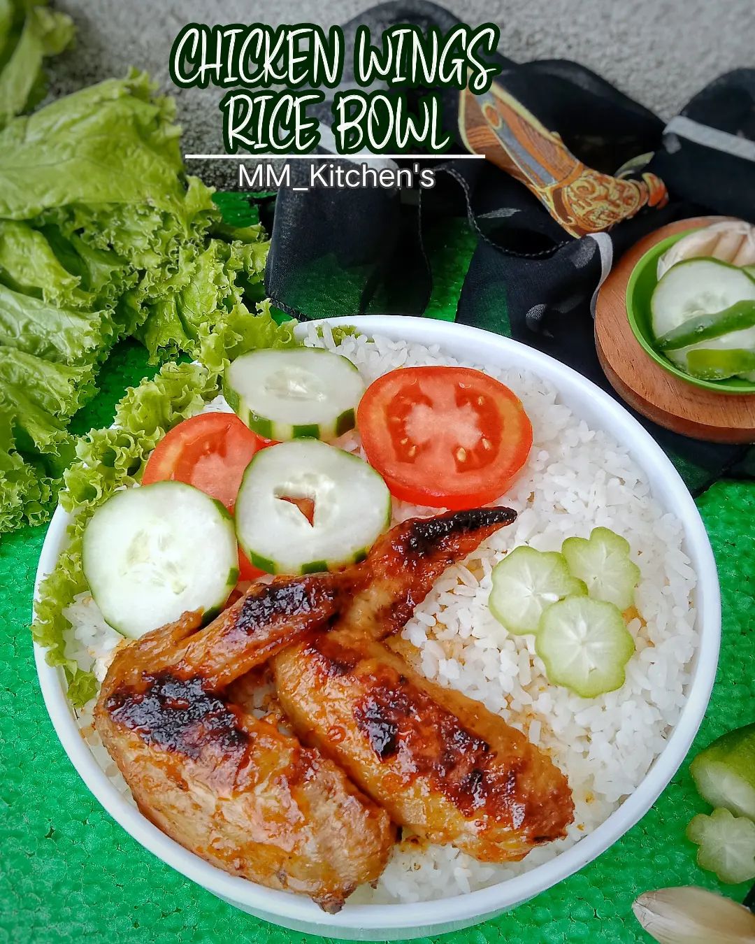 Resep Chicken Wings Rice Bowl dari @matthewmaureen