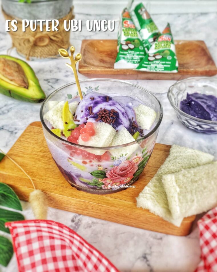 Resep Es Puter Ubi Ungu Dari rosita_kitchendiary