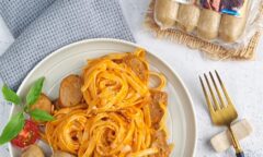 Resep Fettucine Bolognese With Beef Ribs Sausages Dari qiutin.kitchen