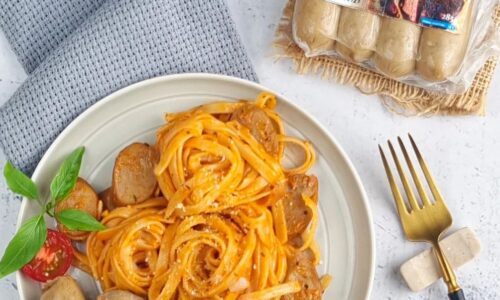 Fettucine Bolognese With Beef Ribs Sausages
