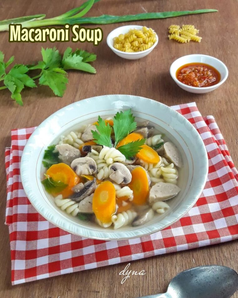 Resep Macaroni Soup Dari dapur_dyna