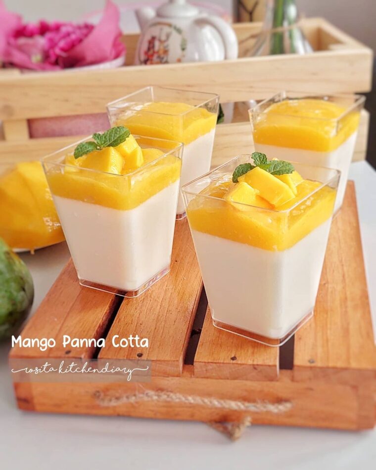 Resep Mango Panna Cotta Dari rosita_kitchendiary