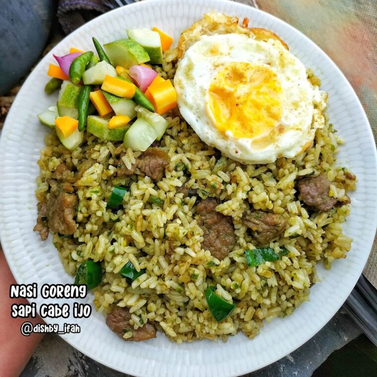 Resep Nasi Goreng Sapi Cabe Ijo Dari dishby_ifah