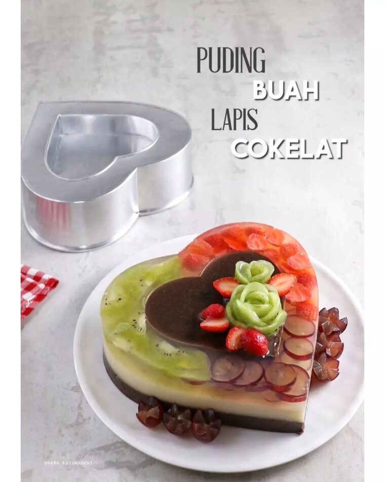 Resep Puding Buah Lapis Cokelat Dari dhora_kusumadewi