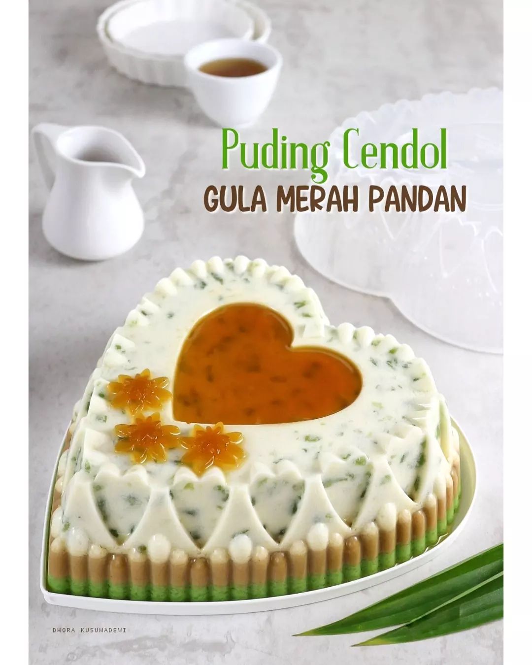 Resep Puding Cendol Gula Merah Pandan Dari Dhora Kusumadewi