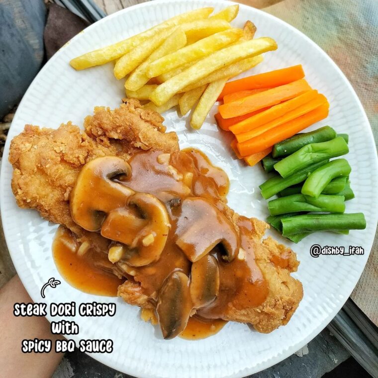Resep Steak Dori Crispy With Spicy Bbq Sauce Dari dishby_ifah