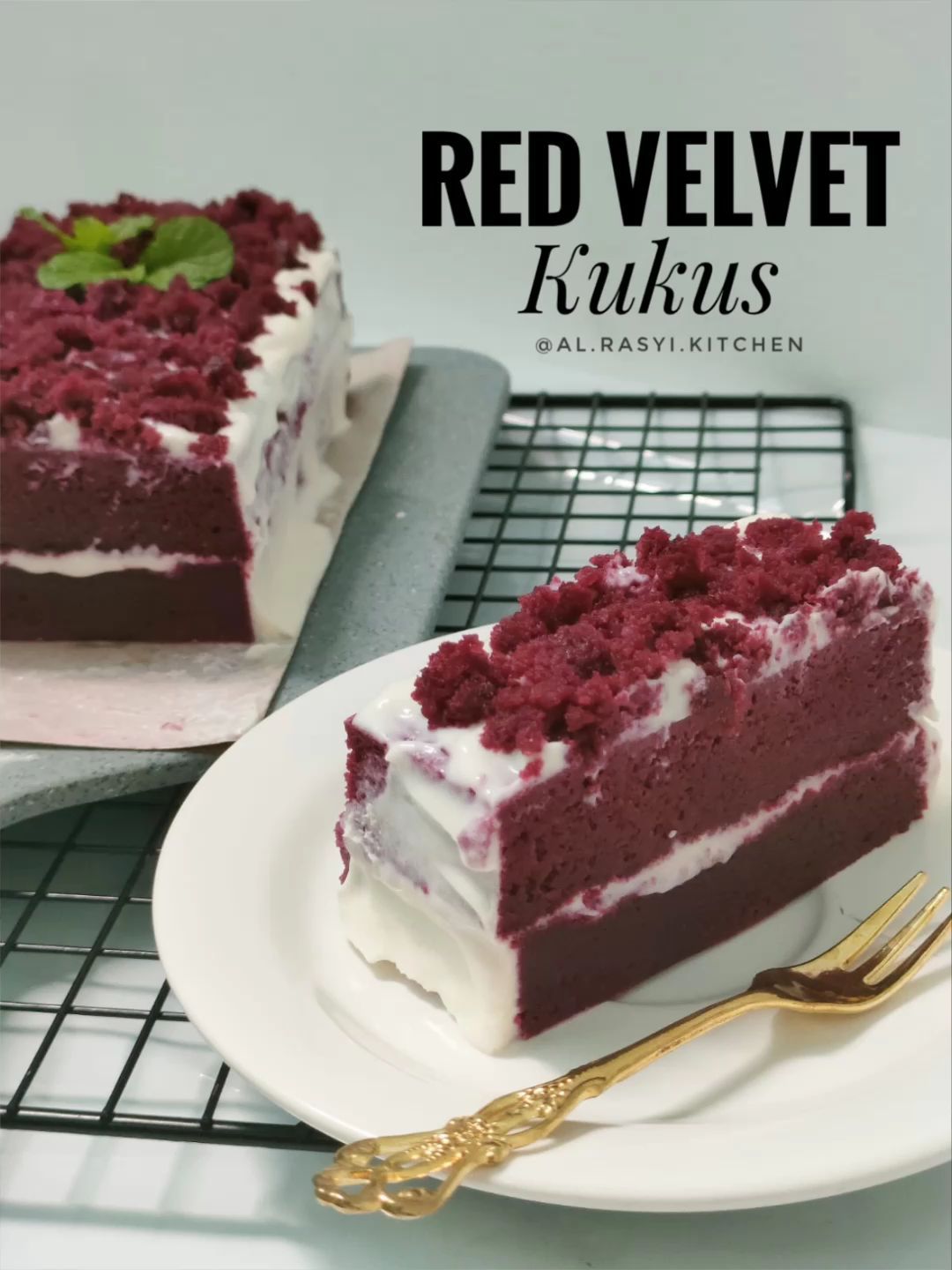 Resep Steam Red Velvet Cake / Red Velvet Kukus dari al.rasyi.kitchen