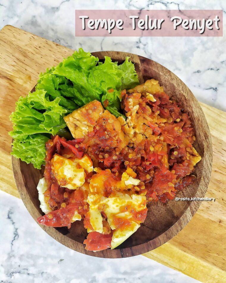 Resep Telur Tempe Penyet Dari rosita_kitchendiary