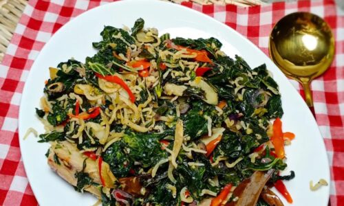 Tumis Daun Singkong Teri