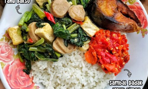 Tumis Sawi Tahu Bakso