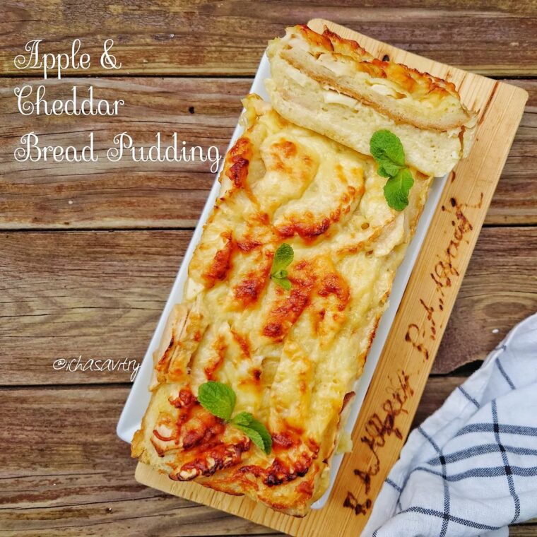 Resep Apple & Cheddar Bread Pudding Dari ichasavitry