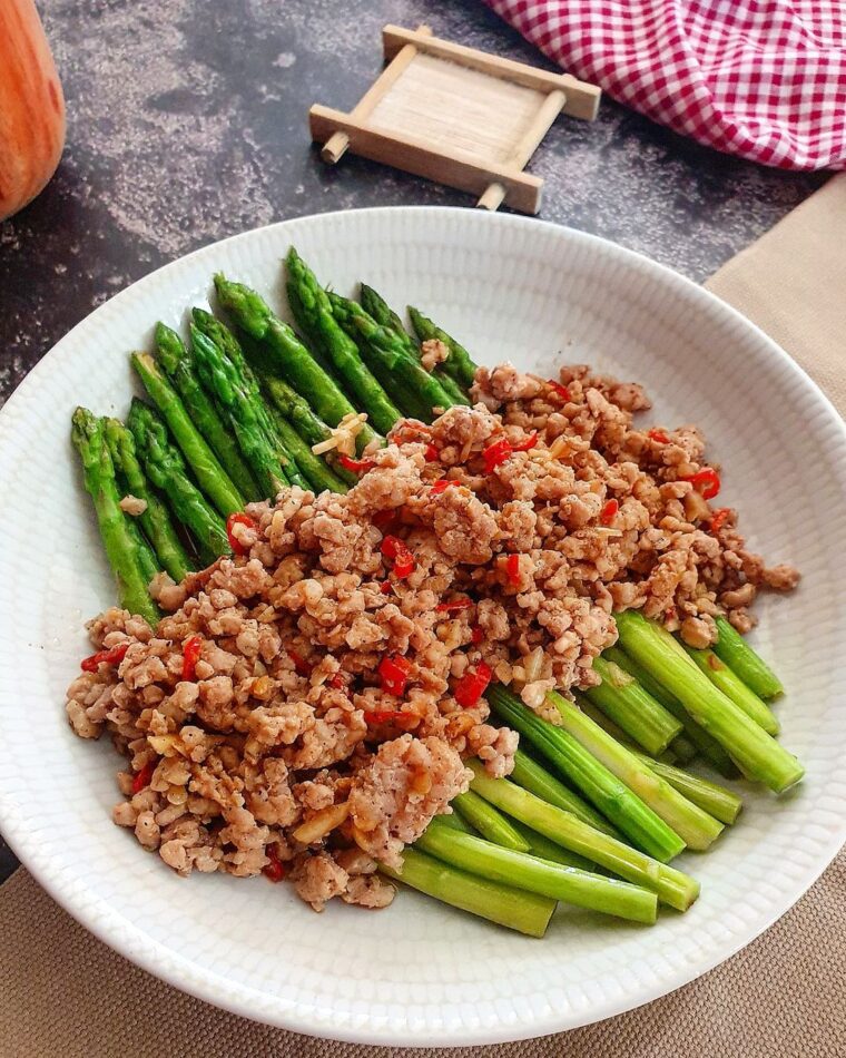 Resep Asparagus Siram Daging Dari yscooking