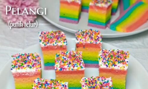 Bolu Kukus Pelangi (Putih Telur)