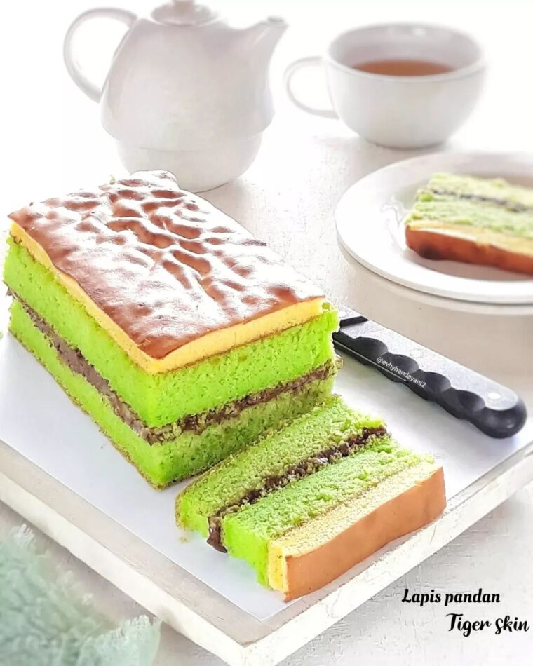 Resep Lapis Pandan Tiger Skin Dari evhyhandayani2