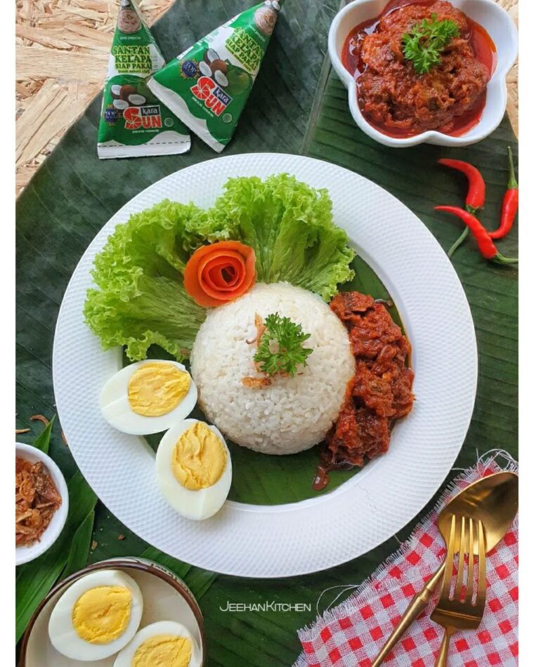 Resep Nasi Lemak Sambal Kerang Dari jeehan_kitchen