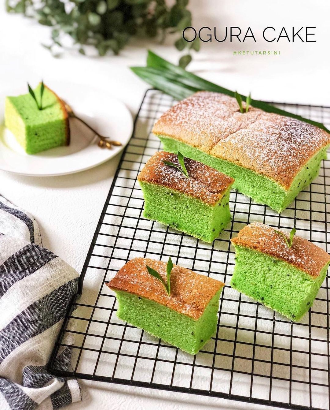 Resep Ogura Pandan Cake Dari Ketutarsini