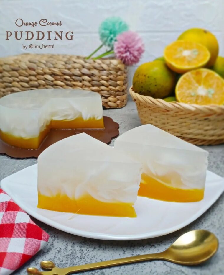 Resep Orange Coconut Pudding Dari lim_henni